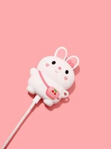 Hộp đựng thiết kế hoạt hình thỏ tương thích với Airpods - Nhiều màu - Xem 3