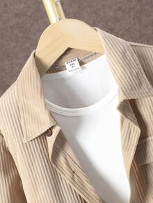 Boys Flap Pocket Shirt & Trousers Without Tee - Khaki - View 3