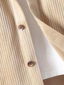 Boys Flap Pocket Shirt & Trousers Without Tee - Khaki - View 6