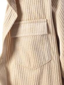 Boys Flap Pocket Shirt & Trousers Without Tee - Khaki - View 8