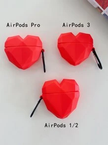 1入心形設計套,適用於airpods1/2 Airpods Pro