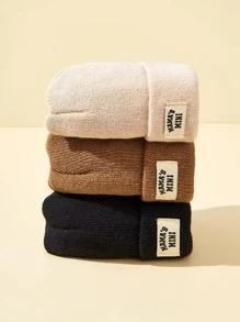 3pcs Baby Letter Graphic Hat - Multicolor - View 2