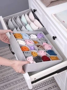 3 件内衣收纳盒套装，多功能袜子收纳盒，适用于家居装饰秋季装饰节日装饰房间装饰家居装饰秋季装饰卧室装饰 - 淺灰色 - 查看 5