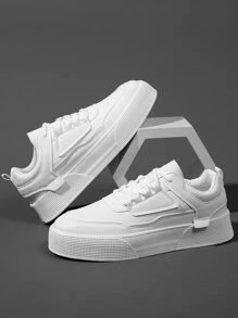 男士繫帶前滑冰鞋男士休閒鞋 - 白色 - 查看 5