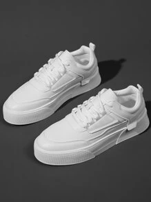 男士繫帶前滑冰鞋男士休閒鞋 - 白色 - 查看 6