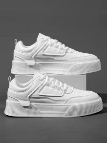 男士繫帶前滑冰鞋男士休閒鞋 - 白色 - 查看 7