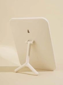 1个米色立式塑料桌面化妆镜，适合女性和女孩，价格实惠，可作为圣诞礼物、化妆品、化妆工具等。 - 米色 - 查看 3