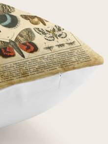 1pc Butterfly Print Cushion Cover Without Filler - Multicolor - View 2