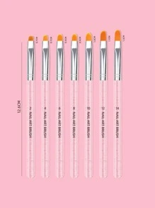 專業6入組美甲套裝指甲亞克力刷凝膠刷鑽孔筆指甲銼帶支架工具美甲套裝使用適用於美容院