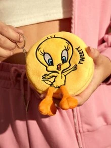 LOONEY TUNES X SHEIN Cartoon Duck Design Coin Purse - Yellow - View 2
