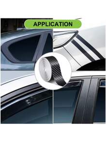 1卷幾何圖案汽車貼紙 - 黑色 - 查看 6