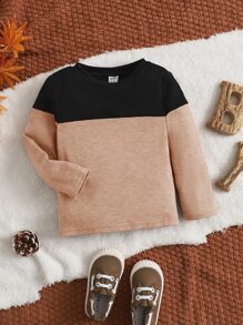 SHEIN Baby Boy Two Tone Tee - Multicolor - View 7