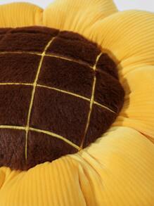 Flower Design Decorative Pillow - Multicolor - View 2