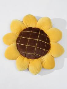 Flower Design Decorative Pillow - Multicolor - View 3