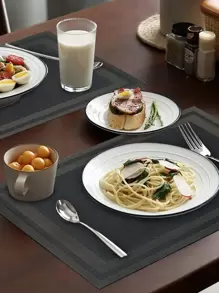 1 pieza Mantelito individual con patrón de rayas