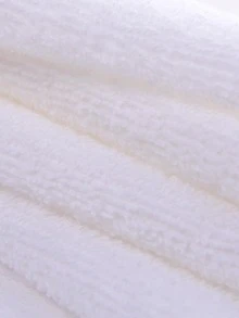 YUNTAO 1 pieza Toalla de mano liso - Blanco - Ver 3