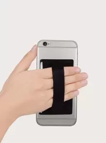 Tarjetero adhesivo multifuncional - Negro - Ver 1