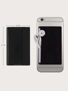 Tarjetero adhesivo multifuncional - Negro - Ver 3