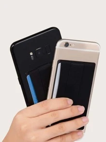 Tarjetero adhesivo multifuncional - Negro - Ver 6