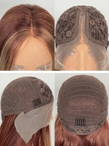 13*4*1 T型花邊長款直筒人造假髮 - 彩色 - 查看 6