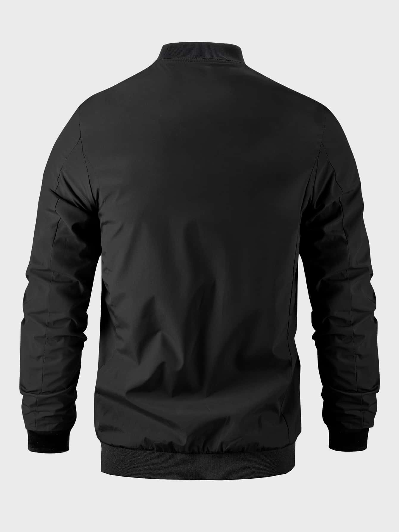 Manfinity Hypemode Men Letter Embroidery Bomber Jacket SHEIN UK