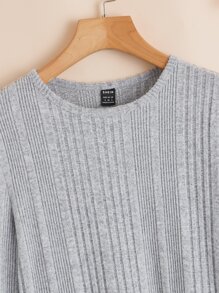 SHEIN Unity Two Tone Peplum Top - Multicolor - View 3