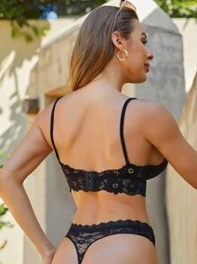 FINETOO 花卉蕾絲內褲