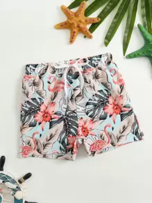 男嬰熱帶圖案泳褲