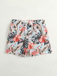 男嬰熱帶圖案泳褲