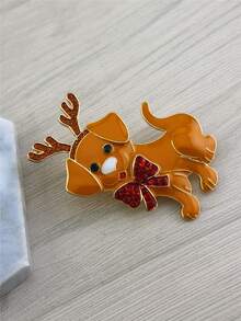 Broche perro de dibujos animados - Multicolor - Ver 2