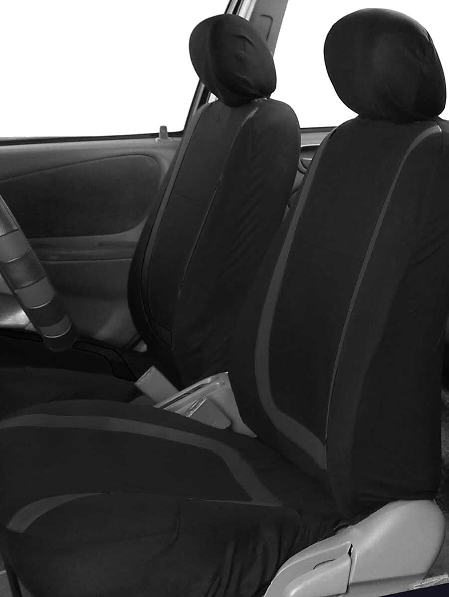 Car Seat Cover Fabric Patchwork Design 5Seats Cover SHEIN USA