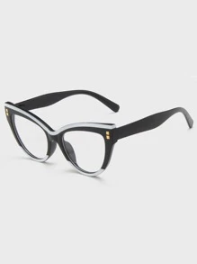 Cat Eye Eyeglasses - Multicolor - View 2