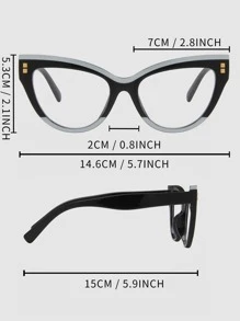 Cat Eye Eyeglasses - Multicolor - View 5
