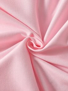 Toddler Girls Rainbow Print Ruffle Trim Mesh Hem Dress - Baby Pink - View 3