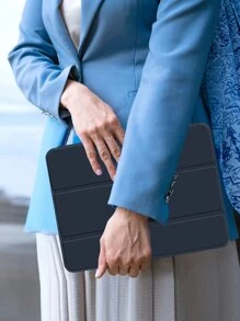 Magnetic Plain Case Compatible With iPad - Royal Blue - View 9