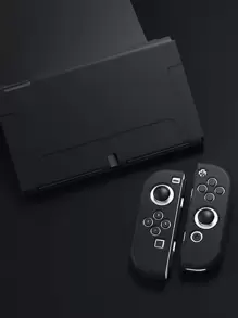 1入組素色殼套適用於Nintendo Switch OLED - 黑色 - 查看 1