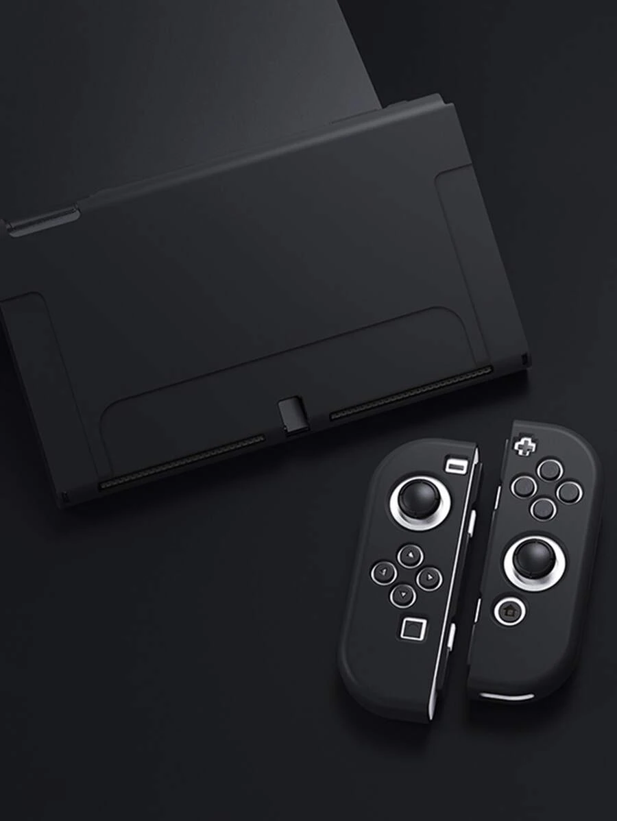 1入組素色殼套適用於Nintendo Switch OLED - 黑色 - 查看 1