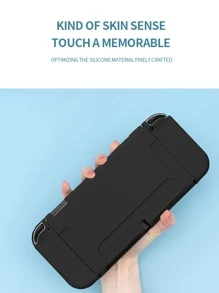 1入組素色殼套適用於Nintendo Switch OLED - 黑色 - 查看 5