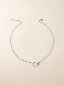 Arabic Charm Necklace - Silver - View 3