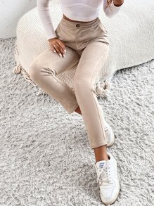 SHEIN Essnce High Waist Tapered Pants