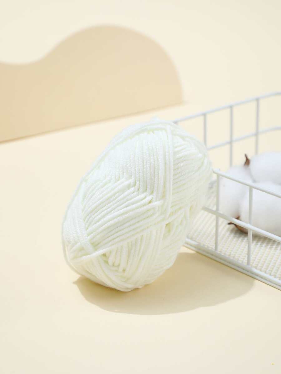 1 madeja Hilo DIY unicolor - Blanco - Ver 1