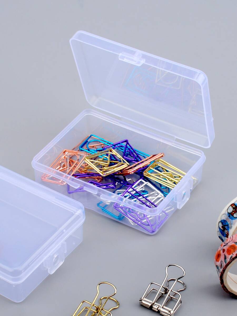 1入組透明文具收納盒