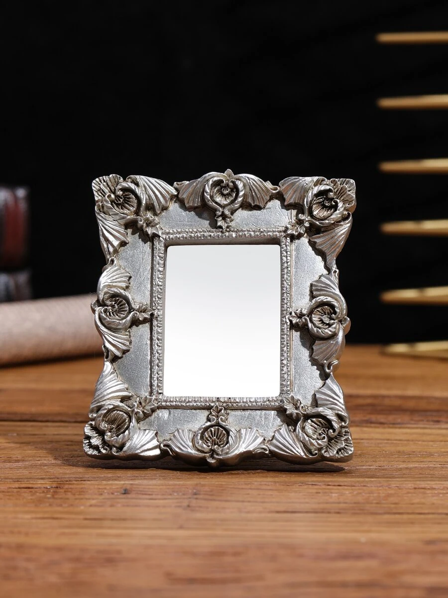 1 pieza Espejo vintage escritorio - Plateado - Ver 1