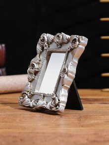 1 pieza Espejo vintage escritorio - Plateado - Ver 2