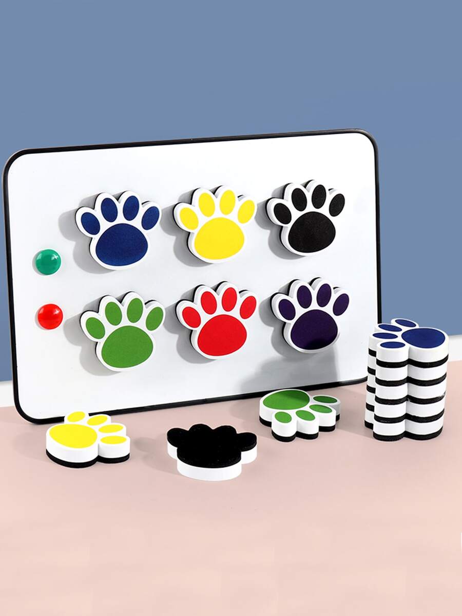 1 pieza Borrador de pizarra con diseño de pata al azar - Multicolor - Ver 1