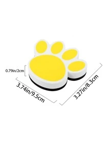 1 pieza Borrador de pizarra con diseño de pata al azar - Multicolor - Ver 3