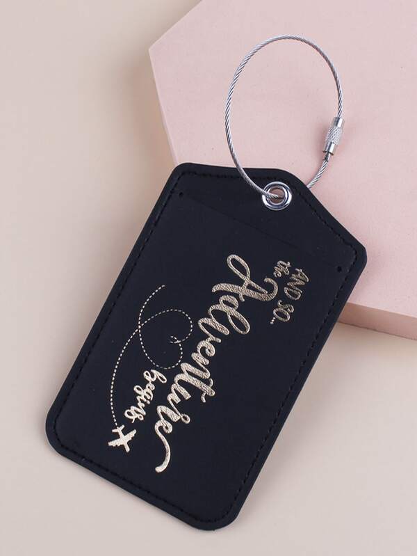 Slogan Graphic Luggage Tag for Honeymoon Travel Accessories SHEIN USA