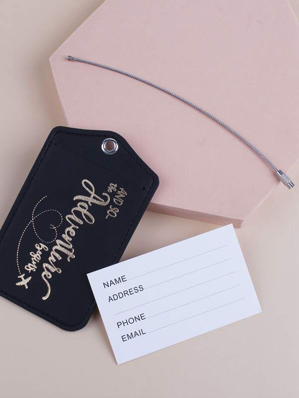 Slogan Graphic Luggage Tag for Honeymoon Travel Accessories SHEIN USA