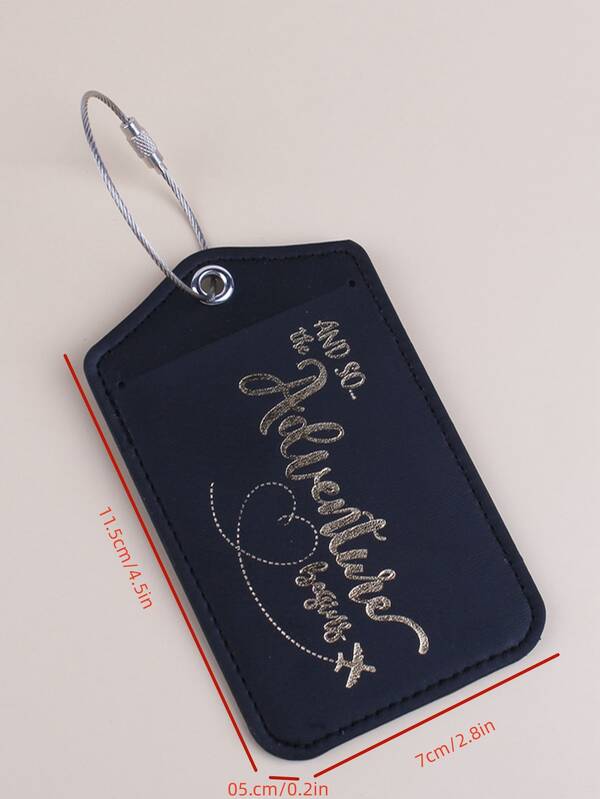 Slogan Graphic Luggage Tag for Honeymoon Travel Accessories SHEIN USA