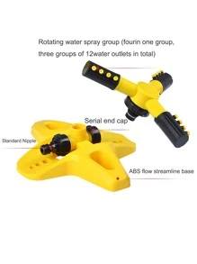 2入組可調節澆水噴嘴，室外用簡單塑料雙色花園噴頭 - 彩色 - 查看 4